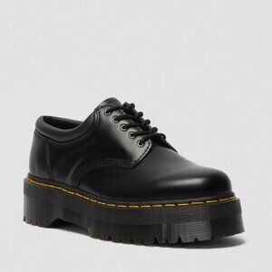 Dr Marten Black Platform Oxford Shoes